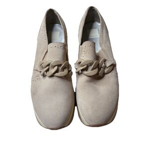 Dolce Vita Jhenee Sneaker Dune Cream Suede Platform Sneakers, Size 11 Womens